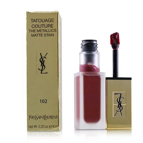 ysl 102 iron pink spirit|Tatouage Couture The Metallics Lip Gloss .